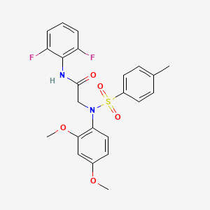 N~1~-(2,6-difluorophenyl)-N~2~-(2,4-dimethoxyphenyl)-N~2~-[(4-methylphenyl)sulfonyl]glycinamide