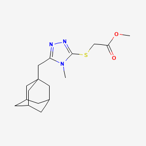 methyl {[5-(1-adamantylmethyl)-4-methyl-4H-1,2,4-triazol-3-yl]thio}acetate