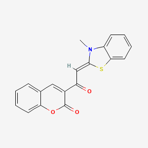 3-[(3-methyl-1,3-benzothiazol-2(3H)-ylidene)acetyl]-2H-chromen-2-one