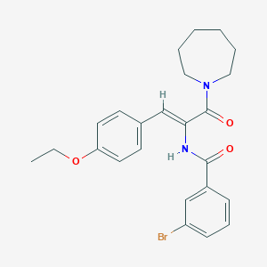 N-[1-(1-azepanylcarbonyl)-2-(4-ethoxyphenyl)vinyl]-3-bromobenzamide