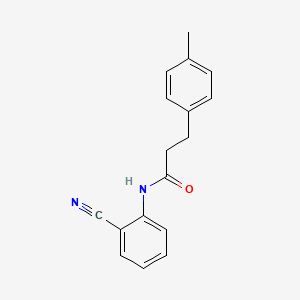 N-(2-cyanophenyl)-3-(4-methylphenyl)propanamide