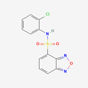 molecular formula C12H8ClN3O3S B4787158 N-(2-chlorophenyl)-2,1,3-benzoxadiazole-4-sulfonamide 