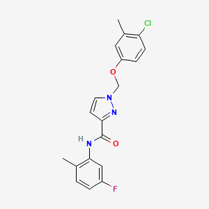 1-[(4-chloro-3-methylphenoxy)methyl]-N-(5-fluoro-2-methylphenyl)-1H-pyrazole-3-carboxamide