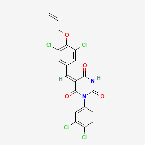 5-[4-(allyloxy)-3,5-dichlorobenzylidene]-1-(3,4-dichlorophenyl)-2,4,6(1H,3H,5H)-pyrimidinetrione