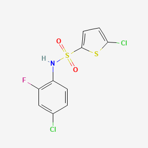 5-chloro-N-(4-chloro-2-fluorophenyl)-2-thiophenesulfonamide