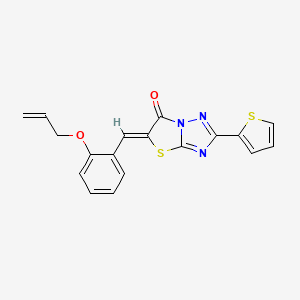 5-[2-(allyloxy)benzylidene]-2-(2-thienyl)[1,3]thiazolo[3,2-b][1,2,4]triazol-6(5H)-one