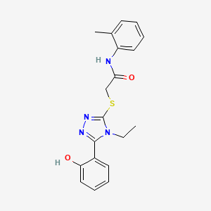 2-{[4-ethyl-5-(2-hydroxyphenyl)-4H-1,2,4-triazol-3-yl]thio}-N-(2-methylphenyl)acetamide