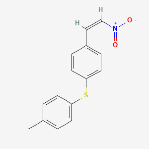 1-methyl-4-{[4-(2-nitrovinyl)phenyl]thio}benzene