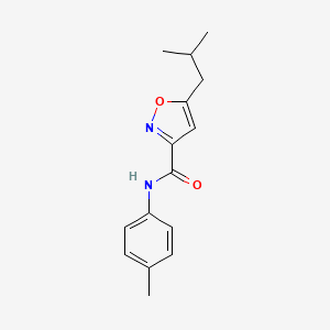 5-isobutyl-N-(4-methylphenyl)-3-isoxazolecarboxamide