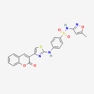 N-(5-methyl-3-isoxazolyl)-4-{[4-(2-oxo-2H-chromen-3-yl)-1,3-thiazol-2-yl]amino}benzenesulfonamide