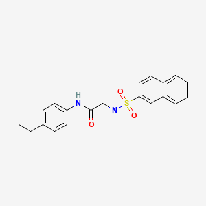 N~1~-(4-ethylphenyl)-N~2~-methyl-N~2~-(2-naphthylsulfonyl)glycinamide