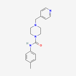 N-(4-methylphenyl)-4-(4-pyridinylmethyl)-1-piperazinecarboxamide