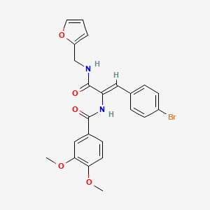 N-(2-(4-bromophenyl)-1-{[(2-furylmethyl)amino]carbonyl}vinyl)-3,4-dimethoxybenzamide