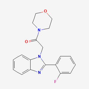 2-(2-fluorophenyl)-1-[2-(4-morpholinyl)-2-oxoethyl]-1H-benzimidazole