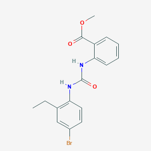 methyl 2-({[(4-bromo-2-ethylphenyl)amino]carbonyl}amino)benzoate