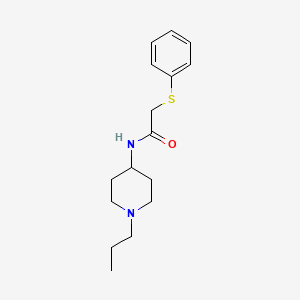 2-(phenylsulfanyl)-N-(1-propylpiperidin-4-yl)acetamide