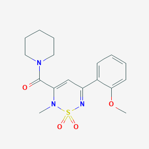 5-(2-methoxyphenyl)-2-methyl-3-(1-piperidinylcarbonyl)-2H-1,2,6-thiadiazine 1,1-dioxide