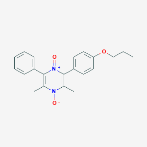 molecular formula C21H22N2O3 B4787446 2,6-dimethyl-3-phenyl-5-(4-propoxyphenyl)pyrazine 1,4-dioxide 