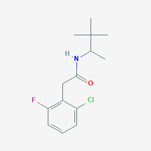 2-(2-chloro-6-fluorophenyl)-N-(1,2,2-trimethylpropyl)acetamide