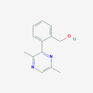 molecular formula C13H14N2O B4787506 [2-(3,6-dimethylpyrazin-2-yl)phenyl]methanol 