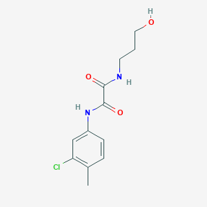 N-(3-chloro-4-methylphenyl)-N'-(3-hydroxypropyl)ethanediamide