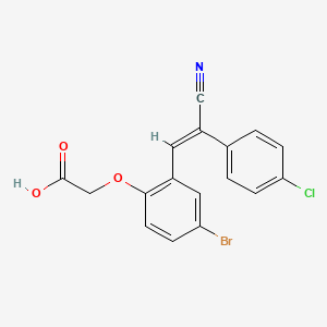 {4-bromo-2-[2-(4-chlorophenyl)-2-cyanovinyl]phenoxy}acetic acid