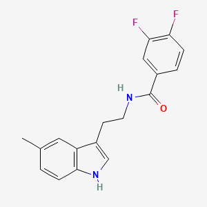 3,4-difluoro-N-[2-(5-methyl-1H-indol-3-yl)ethyl]benzamide