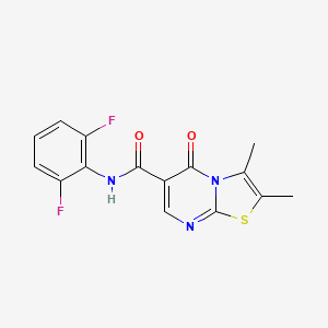 N-(2,6-difluorophenyl)-2,3-dimethyl-5-oxo-5H-[1,3]thiazolo[3,2-a]pyrimidine-6-carboxamide