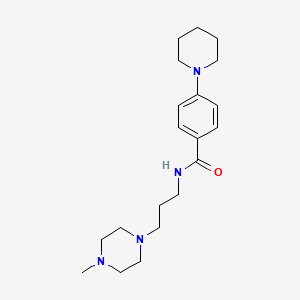 N-[3-(4-methyl-1-piperazinyl)propyl]-4-(1-piperidinyl)benzamide