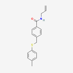 N-allyl-4-{[(4-methylphenyl)thio]methyl}benzamide