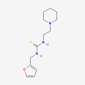 molecular formula C13H21N3OS B4787673 N-(2-furylmethyl)-N'-[2-(1-piperidinyl)ethyl]thiourea 