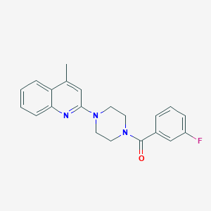 (3-Fluorophenyl)[4-(4-methylquinolin-2-yl)piperazin-1-yl]methanone