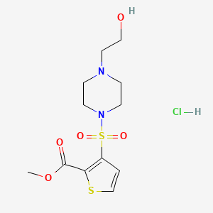 methyl 3-{[4-(2-hydroxyethyl)-1-piperazinyl]sulfonyl}-2-thiophenecarboxylate hydrochloride