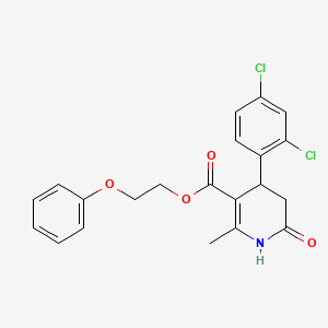 2-phenoxyethyl 4-(2,4-dichlorophenyl)-2-methyl-6-oxo-1,4,5,6-tetrahydro-3-pyridinecarboxylate