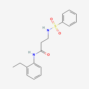 N~1~-(2-ethylphenyl)-N~3~-(phenylsulfonyl)-beta-alaninamide