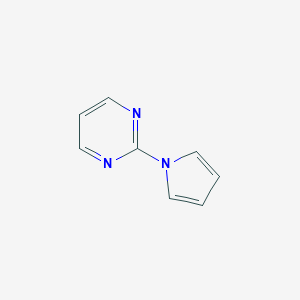 molecular formula C8H7N3 B047878 2-(1H-吡咯-1-基)嘧啶 CAS No. 114646-17-2