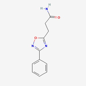 molecular formula C11H11N3O2 B4787853 3-(3-phenyl-1,2,4-oxadiazol-5-yl)propanamide 