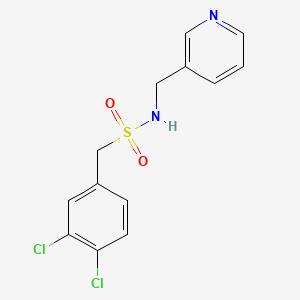 molecular formula C13H12Cl2N2O2S B4787902 1-(3,4-dichlorophenyl)-N-(3-pyridinylmethyl)methanesulfonamide 