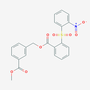 3-(methoxycarbonyl)benzyl 2-[(2-nitrophenyl)sulfonyl]benzoate