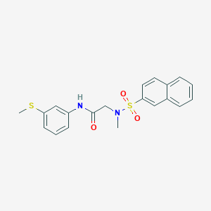 N~2~-methyl-N~1~-[3-(methylthio)phenyl]-N~2~-(2-naphthylsulfonyl)glycinamide