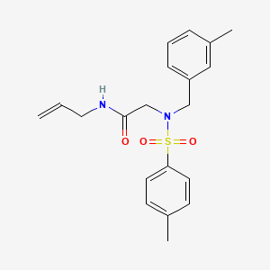 molecular formula C20H24N2O3S B4787940 N~1~-allyl-N~2~-(3-methylbenzyl)-N~2~-[(4-methylphenyl)sulfonyl]glycinamide 