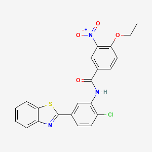 N-[5-(1,3-benzothiazol-2-yl)-2-chlorophenyl]-4-ethoxy-3-nitrobenzamide