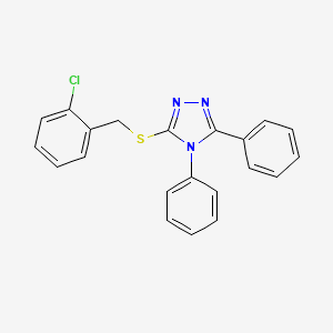 3-[(2-chlorobenzyl)thio]-4,5-diphenyl-4H-1,2,4-triazole