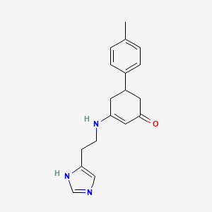 3-{[2-(1H-imidazol-4-yl)ethyl]amino}-5-(4-methylphenyl)-2-cyclohexen-1-one