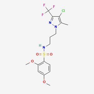 N~1~-{3-[4-CHLORO-5-METHYL-3-(TRIFLUOROMETHYL)-1H-PYRAZOL-1-YL]PROPYL}-2,4-DIMETHOXY-1-BENZENESULFONAMIDE