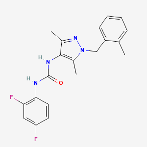 N-(2,4-difluorophenyl)-N'-[3,5-dimethyl-1-(2-methylbenzyl)-1H-pyrazol-4-yl]urea