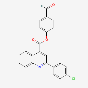 4-formylphenyl 2-(4-chlorophenyl)-4-quinolinecarboxylate