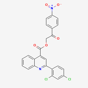 2-(4-nitrophenyl)-2-oxoethyl 2-(2,4-dichlorophenyl)-4-quinolinecarboxylate