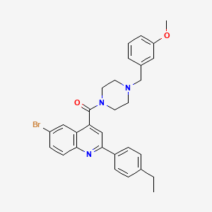 6-bromo-2-(4-ethylphenyl)-4-{[4-(3-methoxybenzyl)-1-piperazinyl]carbonyl}quinoline