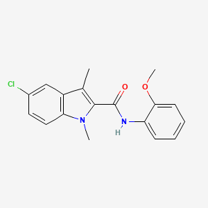 5-chloro-N-(2-methoxyphenyl)-1,3-dimethyl-1H-indole-2-carboxamide